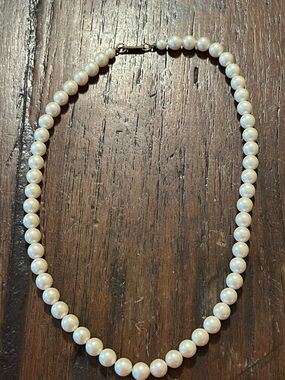 Vintage Sarah Coventry Pearl Strand Necklace Slide Clasp Patent 3427691